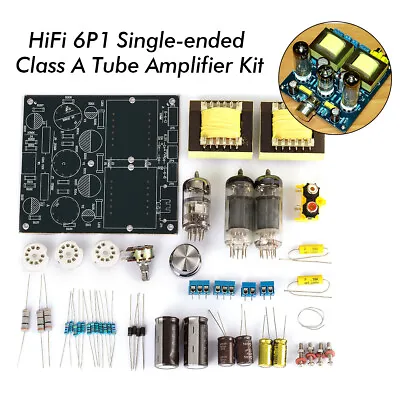 HiFi Stereo 6N2+6P1 Tube Amplifier Single-ended Class A Audio Amp Board DIY Kit • $89.99