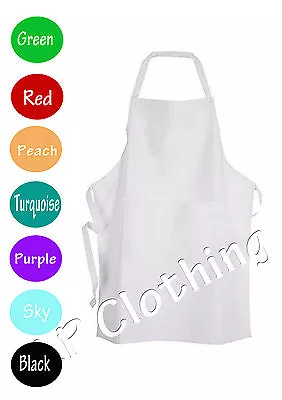 Junior Chef Cotton Apron With Pocket Baking Kitchen School Kids Craft Painting • £5.99