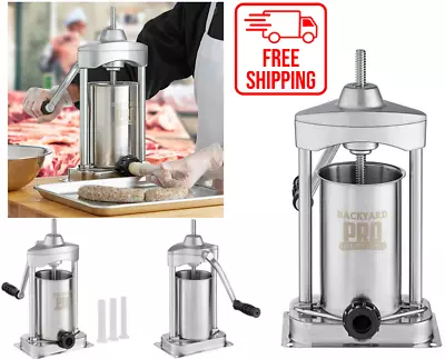 5 Lb. Stainless Steel Commercial Vertical Manual Meat Sausage Stuffer Machine • $109.45