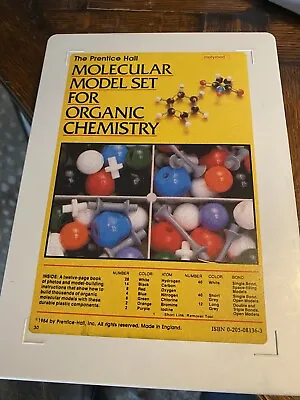 Vintage 1984 Molecular MODEL Set * Organic Chemistry Science • $49.99