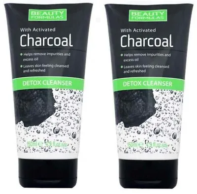 X2 Beauty Formulas Charcoal Detox Cleanser For Women Face Wash 150ml • £6.49