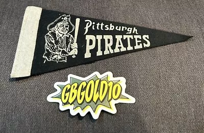 Rare Vintage 1950s Wool Felt Mini Pennant PITTSBURGH PIRATES Old MLB Baseball • $29.99