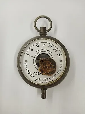 Vintage Ammeter Electrical Gauge Stackpole Battery Company St. Marys PA USA  • $29.99