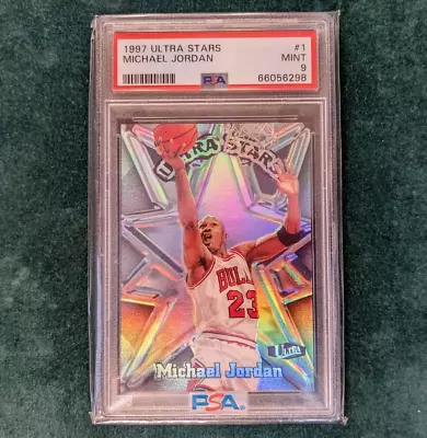 1997 ULTRA Michael Jordan ULTRA STARS #1 Graded PSA 9 Mint - HOF GOAT - 1997-98 • $4399