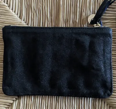 NWOT Clare V Vivier Wallet Clutch Pouch| Black Sparkle • $69