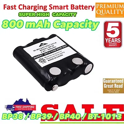 4.8V 800MAH NIMH Battery Pack For Uniden BP38 BP39 BP40 BT1013 BT537 • $17.88