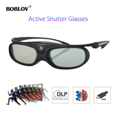 £16.28 • Buy BOBLOV 3D Active Shutter Glasses DLP-Link Eyewear For Sony Dell Acer Projector