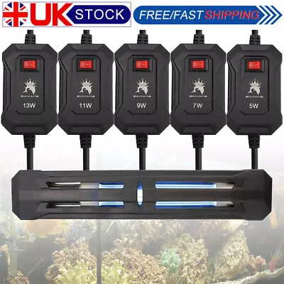 Aquarium Fish Tank Tool Equipment UV Sterilization Light Lamp Strip Disinfect UK • £15.39