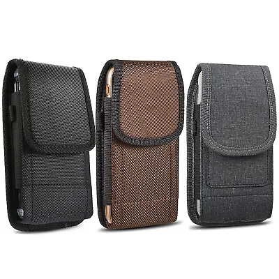 Phone Pouch Holster For IPhone 13 14 15  Pro Universal Belt Clip Case Cover • $15.19