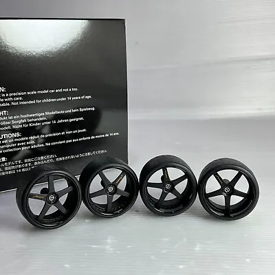 1/18 Meko Veilside Wheels Andrew Racing Forged Evolution V Black For Peako IG • $49.99