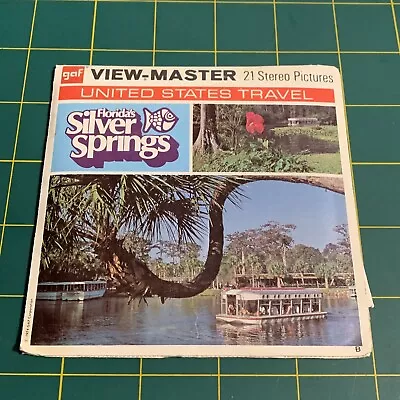 Vintage Gaf A962 Florida's Silver Springs 1974 View-master Reels Packet 2B • $9