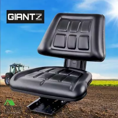 $94.08 • Buy Giantz Tractor Seat Forklift Excavator Truck Universal Replacement Chair - Black