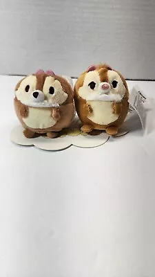 Disney Store 2.5 H Chip & Dale Ufufy Mini Plush Set New W/ Tags • $15.26