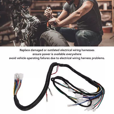 Motorcycle Complete Electrical Wiring Harness High Temp Resistant For 125 • $15.49