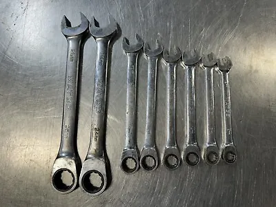 Matco Tools 12 13 14 15 16 17 24 25mm Ratchet Ratcheting Combination Wrench Set • $119