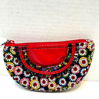 Vera Bradley Frill Symphony In Hue Coated Fabric Cosmetic Coin Bag 6.5x4  • $13.38