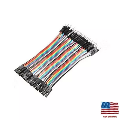 40pcs 10cm Male To Female Dupont Wire Jumper Cable For Arduino Breadboard • $6.99