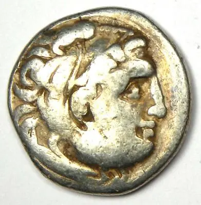 Ancient Alexander The Great AR Drachm Silver Coin 323 BC - Fine / VF Condition • $178.85