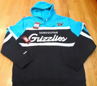 Mitchell & Ness Nba Vancouver Grizzlies Script Head Coach Hoody Sweatshirt Xl • $64.16