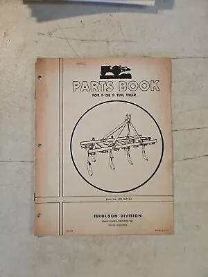 Vintage 1956 Massey Ferguson MF 138 9 Tine Tiller Parts Catalog • $7.96