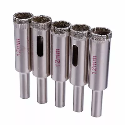 5Pcs Diamond Masonry Hole Saw 12mm Tip Drill Bits For Drilling Stone Granite • $11.90