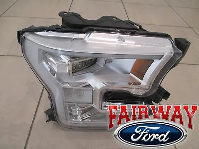 $759.95 • Buy 15 Thru 17 F-150 OEM Genuine Ford Chrome LED Head Lamp Light - RH Passenger NEW