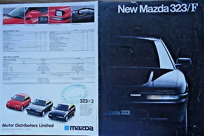 Classic 1989 Mazda 323f Sales Brochure 1.6 1.8 Glx Gt Rare Leaflet Collectable • $7.58