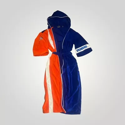 Vintage State O Maine Denver Broncos NFL Bath Robe Youth Medium Orange Blue • $350
