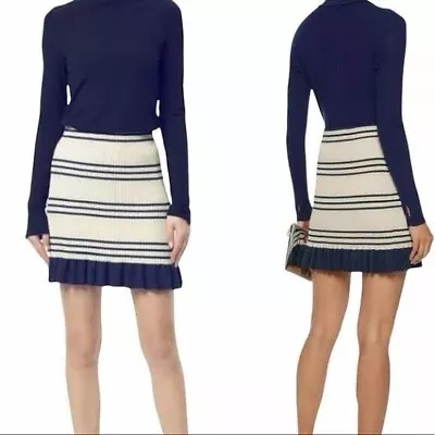 NEVER WORN | ALICE MCCALL Stripe Knit Skirt With Ruffle - Size 8 • $50