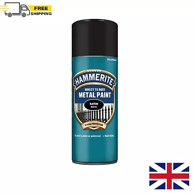 Hammerite Spray Paint Direct To Rust Aerosol Quick Drying Metal 400ml • £14.79