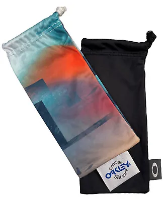 2 Oakley Microfiber Storage Cleaning Bags Black & Frogskins Surf Sunglass Cases • $19.99