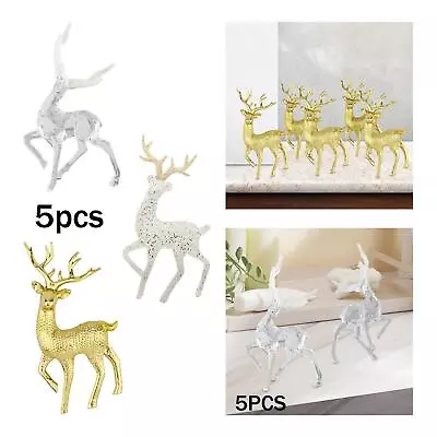 5Pcs Deer Cake Topper Supplies DIY Reusable For Christmas Baking Children • $9.05