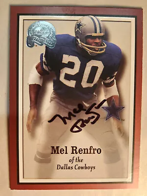 Mel Renfro Signed 2000 FLEER GOTG Football Card Dallas Cowboys • $14.99