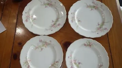 Homer Laughlin Fluffy Rose Salad Plates Bread Plates 2 Each 4 Total 6.25-7.25  • $20.22