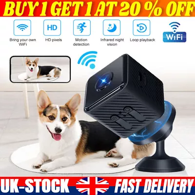 Mini Spy Hidden Wifi Camera Outdoor Wireless Home Security Camera HD 1080P Cam • £14.49