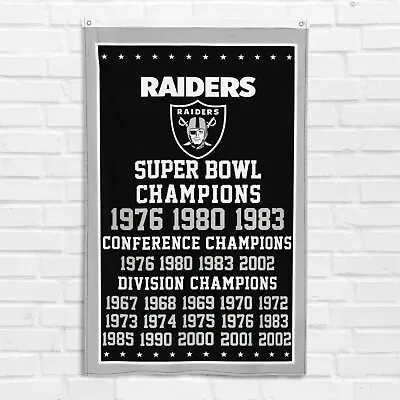 For Oakland Raiders Fans 3x5 Ft Flag Las Vegas Nation NFL Football Banner • $15.99