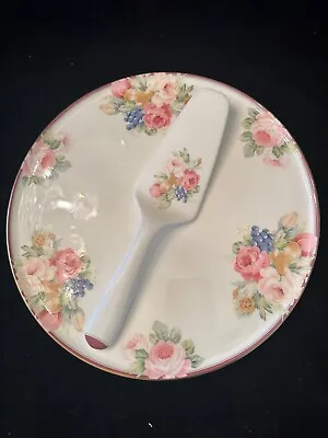 Mikasa Rosemead Cake Serving Plate And Server • $29