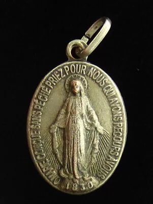 Vintage Mary Miraculous Medal Religious Holy Catholic • $7.99