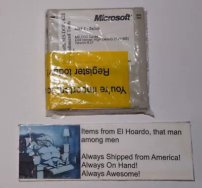 Microsoft MS-Dos 6.21 On 3.5  Disks With Extra Supplemental Disk AUTHENTIC • $34.95