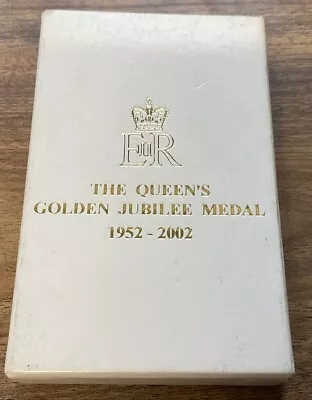 The Queens Jubilee Royal Mint Medal 1952-2002: Unworn In Original Box. • £52