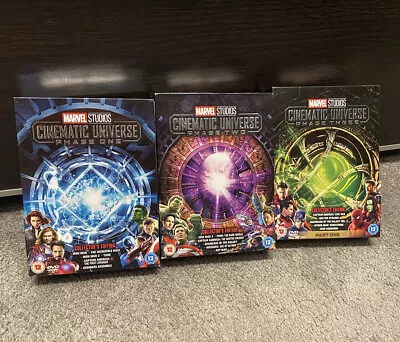 Marvel Studios Cinematic Universe Phases 1-3 Box Sets • £40