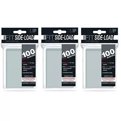 300 Ultra PRO Standard Pro-Fit Side-Load Inner Sleeves Card Protectors 64 X 89mm • $19.95