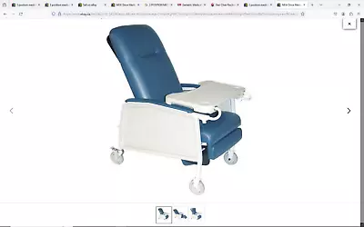 NEW Drive Medical D574EW-BR 3 Position Heavy Duty Bariatric Geri Chair • $650