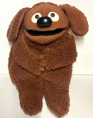 Vintage 1977 Jim Henson's Muppets 16  Rowlf Brown Dog Hand Puppet Figure 852 • $40