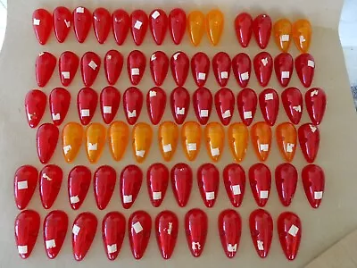 $179 • Buy Nos Vintage Reflect-o-lite 200 Teardrop Red Lens Rv Trailer Camper Marker Lights