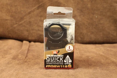$9.99 • Buy UTG Rifle Quick Detach Medium Height 1  Scope Rings Picatinny Mount # RQ2W1156