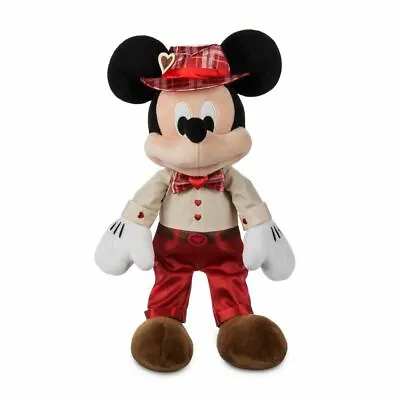 New Disney Store Mickey Mouse Plush Stuffed Toy 16  H Doll  Valentines Dress Up • $12.95