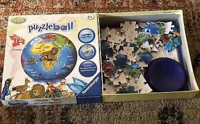 Ravensburger 72 Piece Puzzleball World Globe Ages 6+ Complete With Instructions • $10