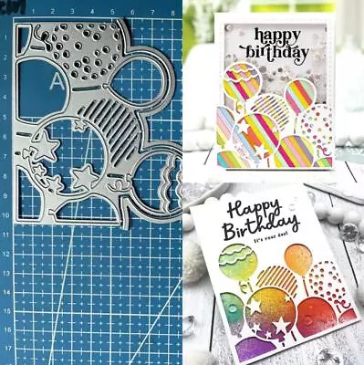 Balloon Metal Cutting Dies Scrapbooking Paper Card Embossing Stencil Craft Mould • £4.44