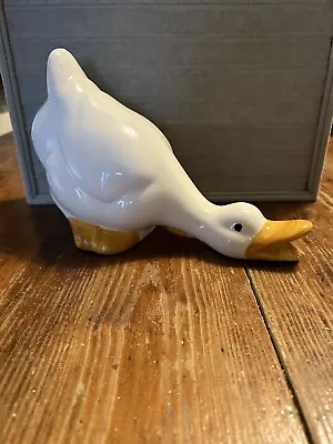 Vintage Porcelain White Duck/Goose Figurine • $10